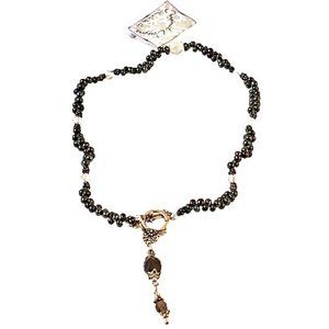 Necklace Bronze Beads by Original Designs REVERSIBLE with Pendant New